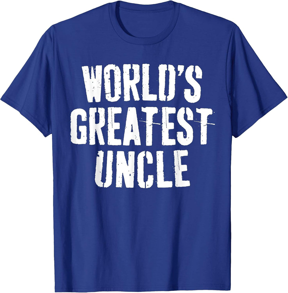World's Greatest Uncle Shirt Best Uncle Men Fathers Day T-Shirt - Royal Blue