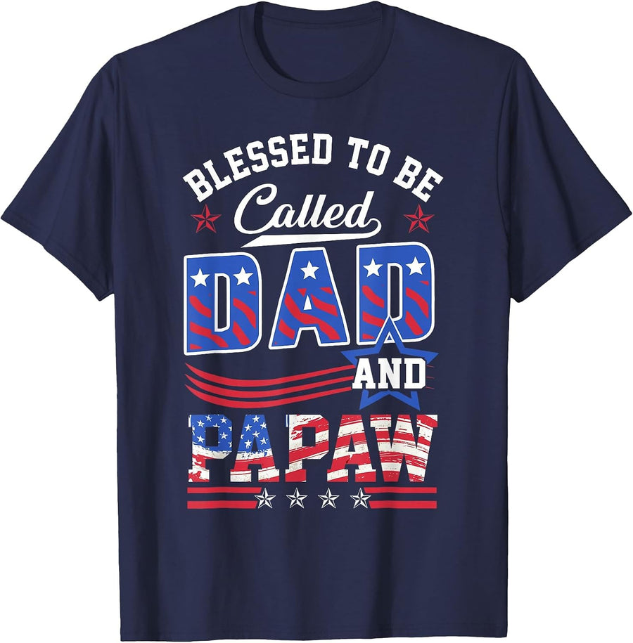 American Flag T-Shirt - Navy Blue