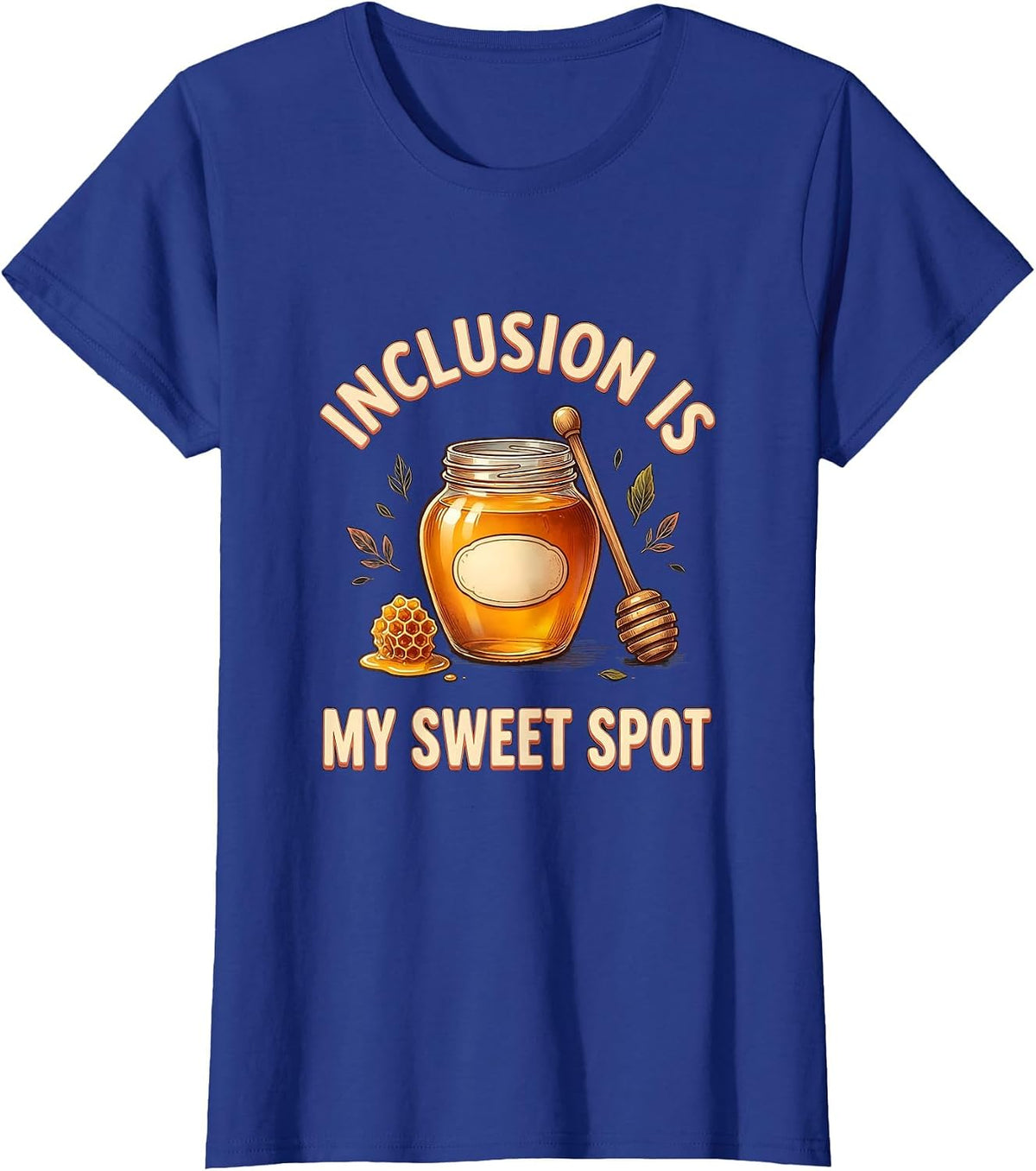 Women's Inclusion Is My Sweet Spot Whimsical Special Education T-Shirt - Royal Blue