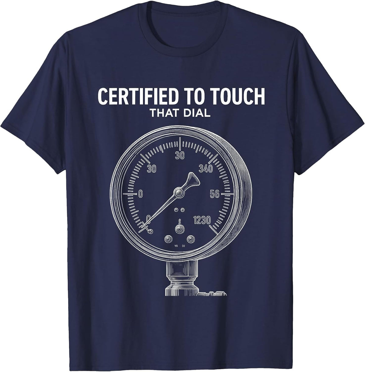 Men's Certified To Touch That Dial Funny Respiratory Therapist RT T-Shirt - Navy Blue