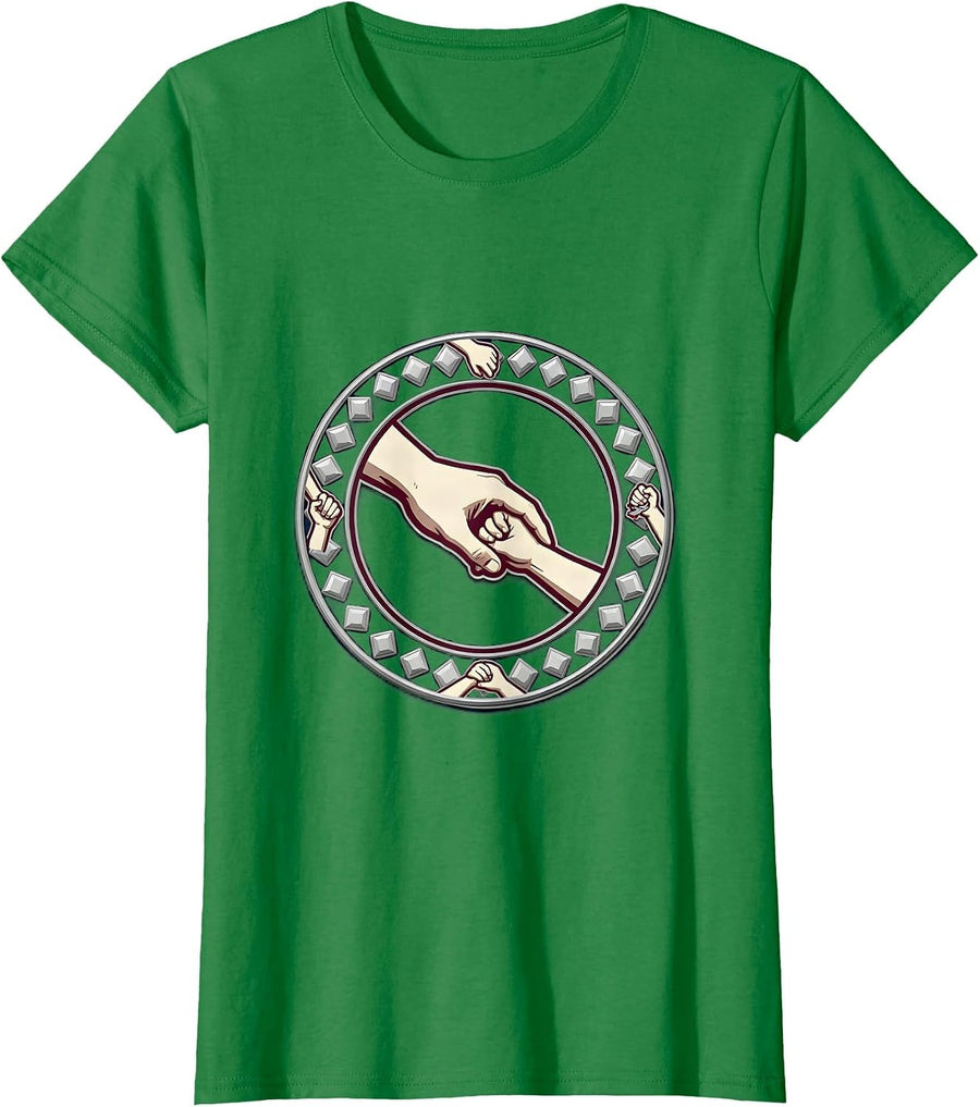 Women's Sealed Support Circle Paraprofessional Teacher Appreciation T-Shirt - Kelly Green