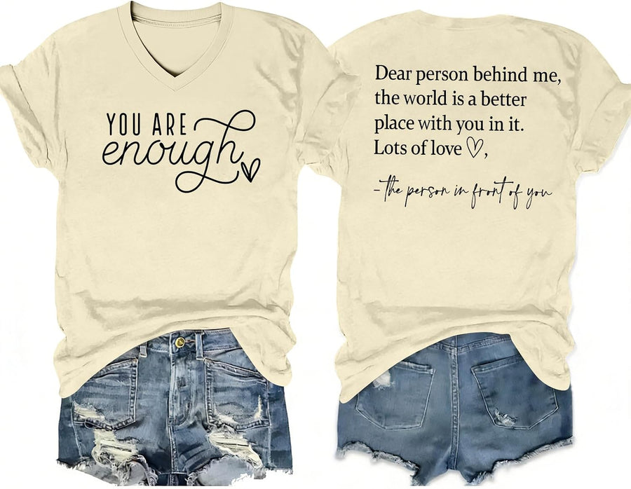 Suicide Prevention Awareness Shirt Women You Matter Mental Health T-Shirt - Apricot-enough