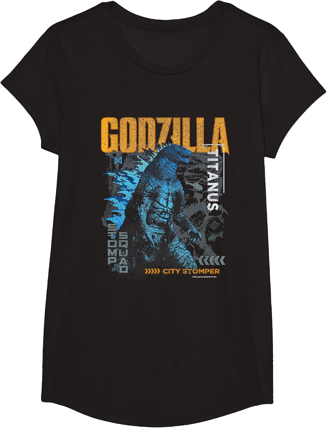 Monsterverse Godzilla Shirt for Adults + Kids. Godzilla Day T-Shirt - Girls Black