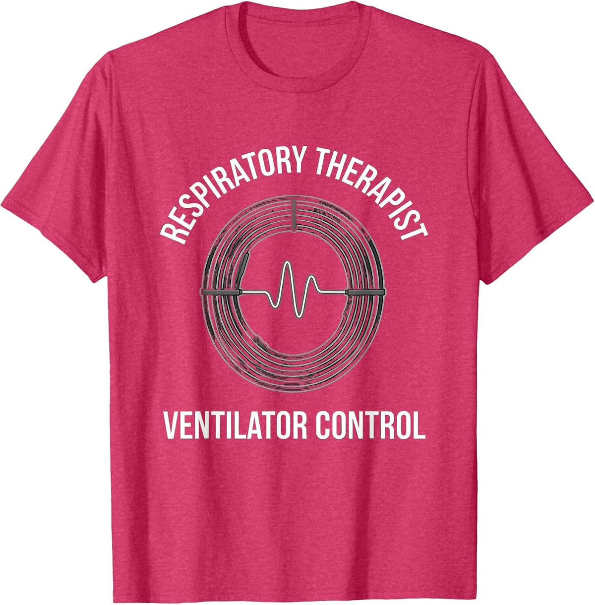 Respiratory Therapist Ventilator Control RT T-Shirt - Red Heather