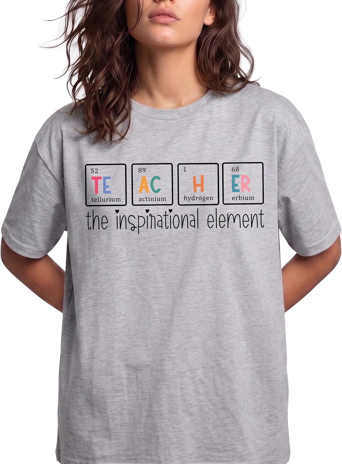 Inspirational Science Teacher Graphic Tee - Sport Grey