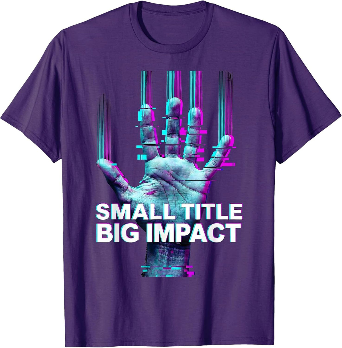 Small Title Big Impact Paraprofessional Design T-Shirt - Purple
