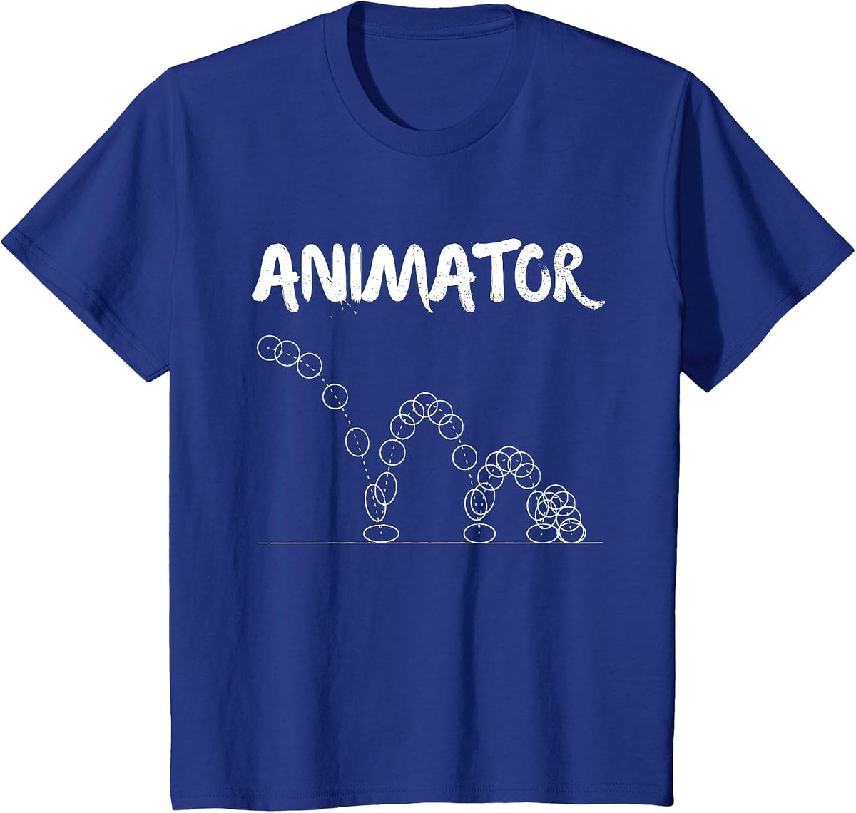 Animator Bouncing Ball T-Shirt for Animators T-Shirt - Royal Blue