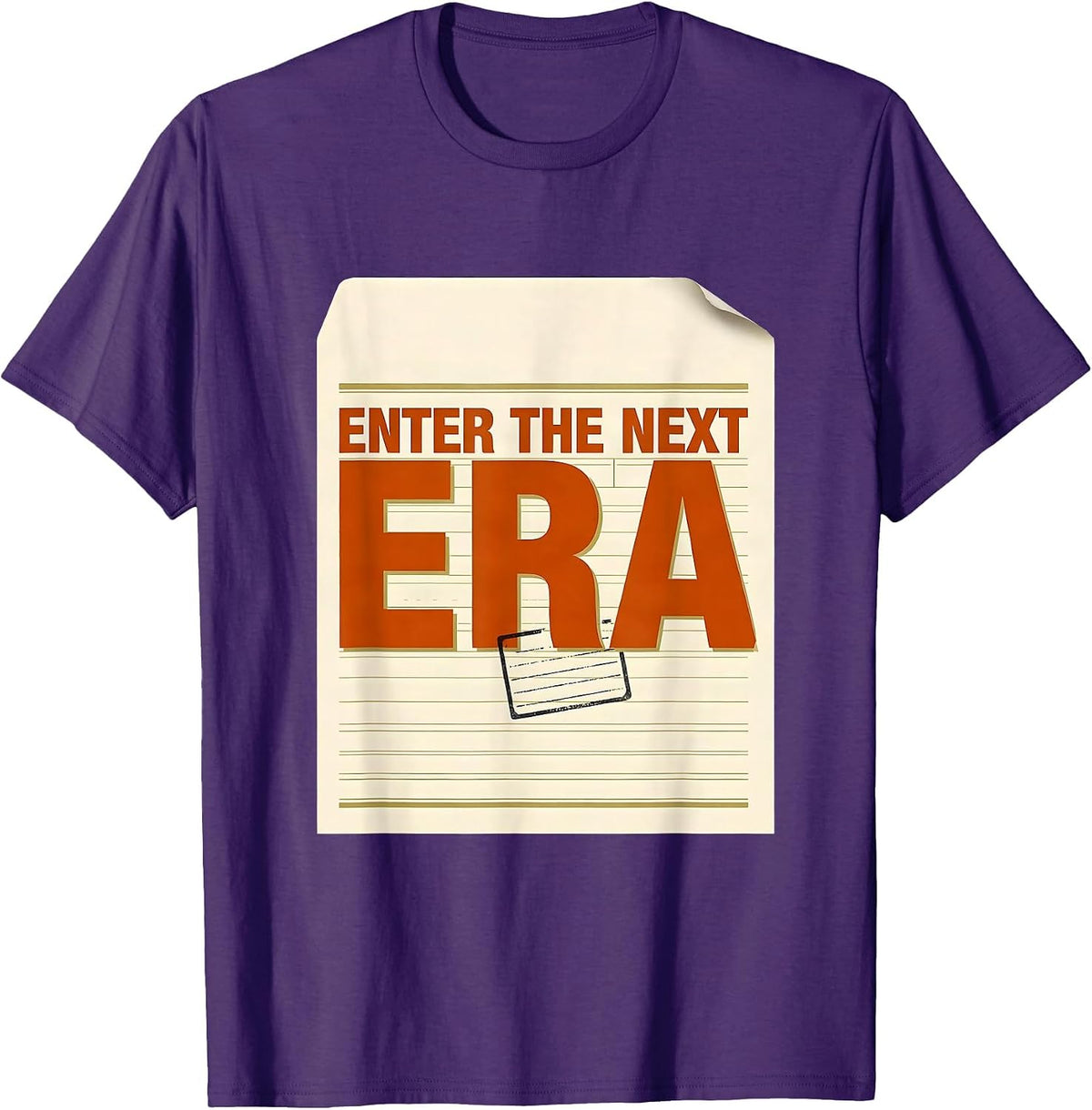 Men's Enter The Next Era Funny History Teacher Social Studies T-Shirt - Purple