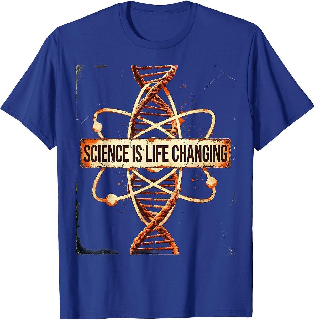 Science Is Life Changing Teacher Design T-Shirt - Royal Blue