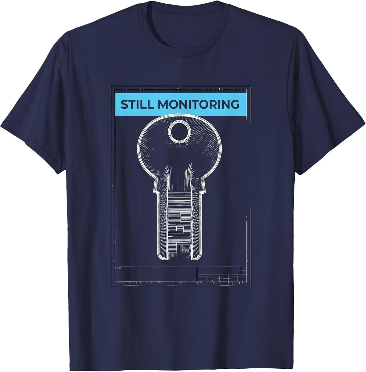 Still Monitoring Funny Ham Radio Operator Hobbyist Gift T-Shirt - Navy Blue