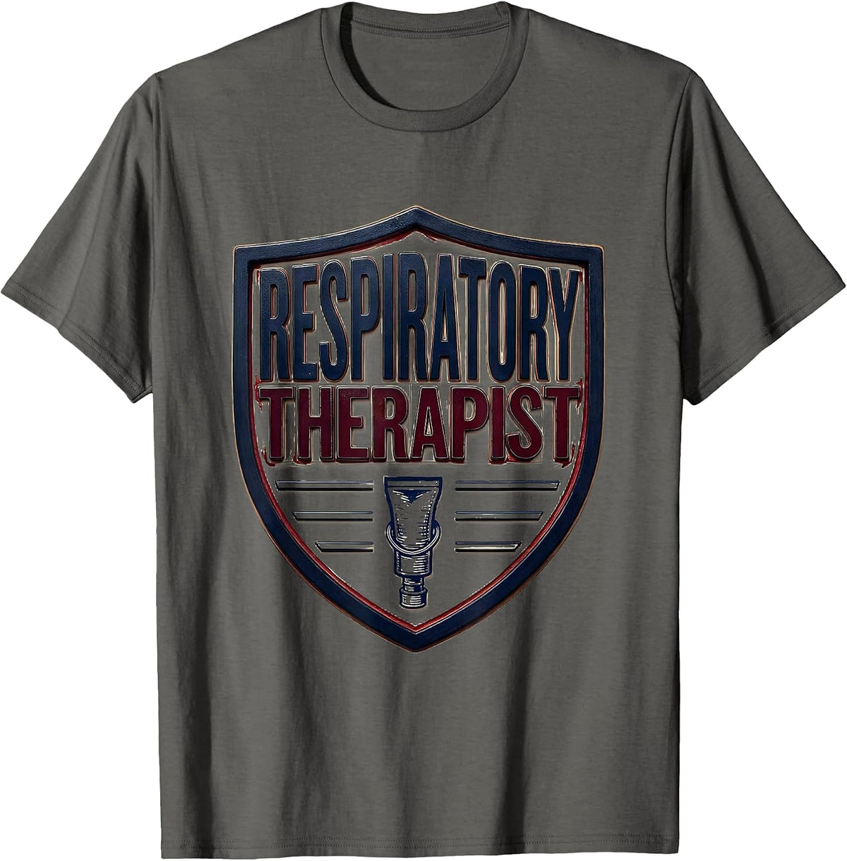Respiratory Therapist Funny RT Profession Pride T-Shirt - Asphalt Grey