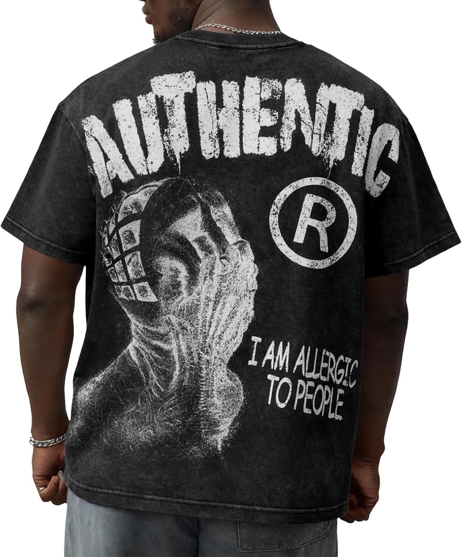 Christian T-Shirts for Men, Y2K Graphic Tees Shirt Unisex - A Graphic Black