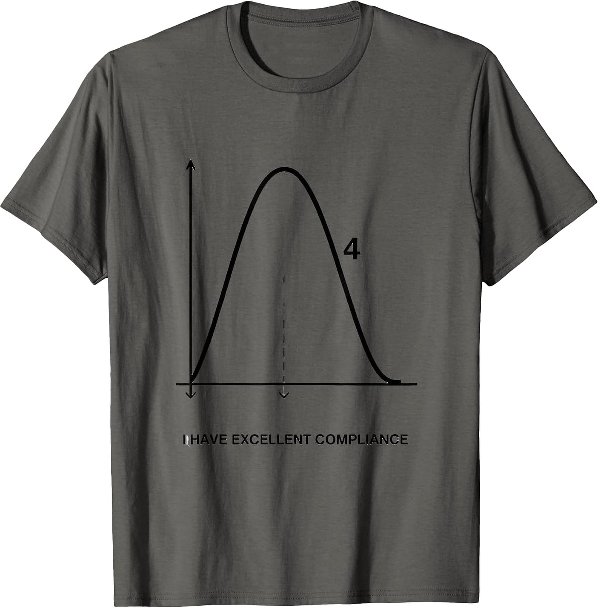 Men's I Have Excellent Compliance Funny Respiratory Therapist RT T-Shirt - Asphalt Grey