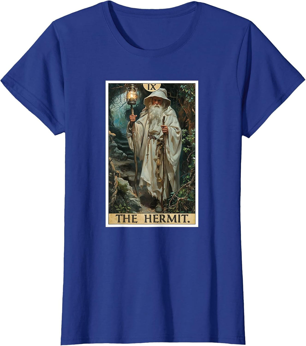 Tarot Cards Tarot Card 9 The Hermit T-Shirt - Royal Blue