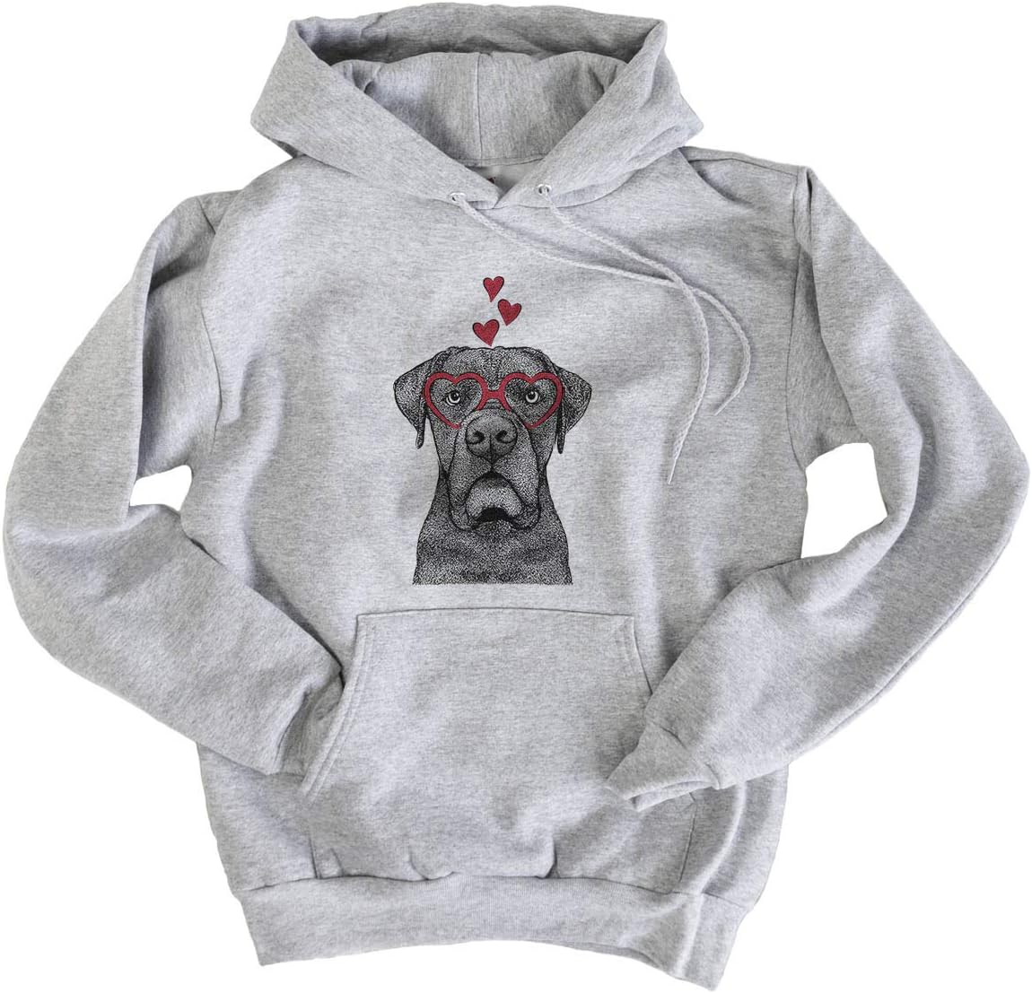 Inkopious Valentine Rocco the Cane Corso Dog Triblend T-Shirt - Unisex Pullover Hoodie Sweatshirt