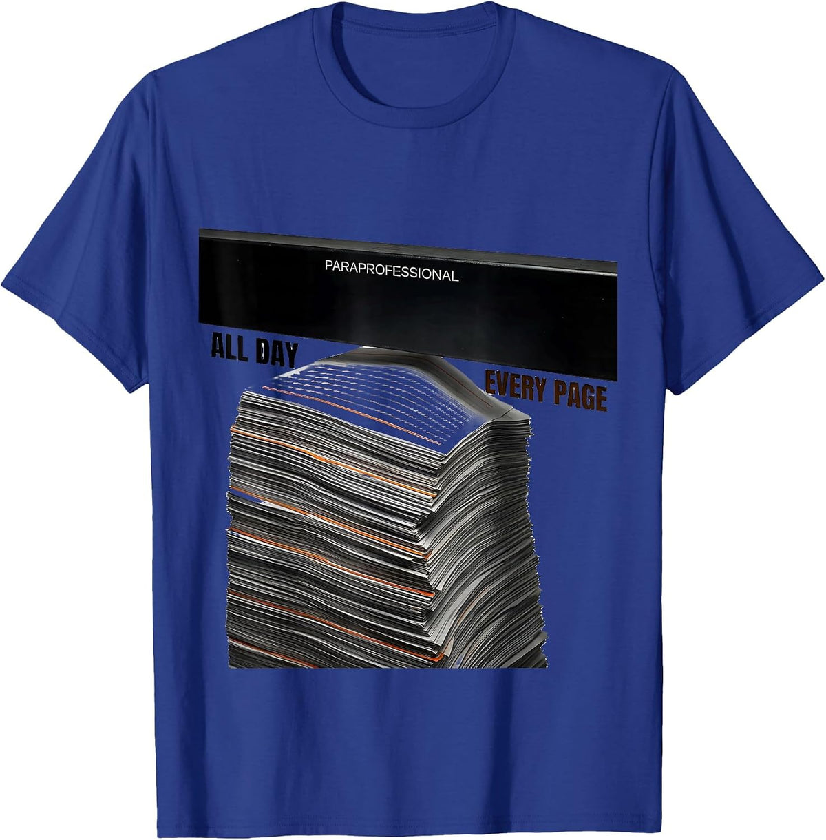 Men's Paraprofessional Signature Required All Day T-Shirt - Royal Blue