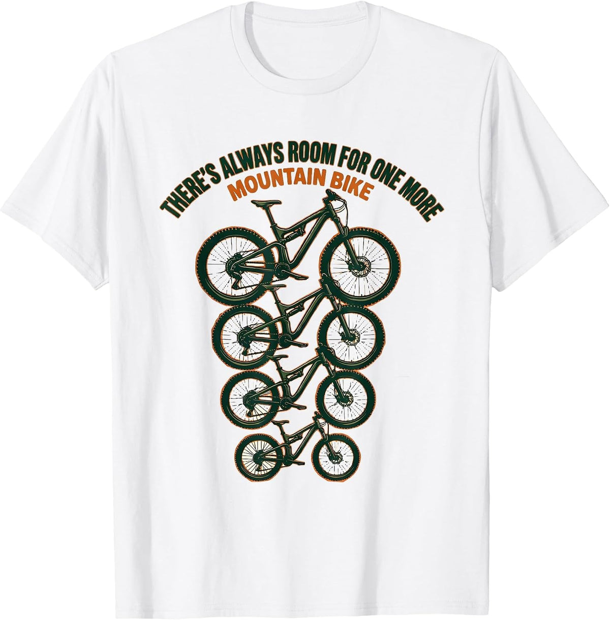 Men's There's Always Room For One More Mountain Bike Mountain T-Shirt - White