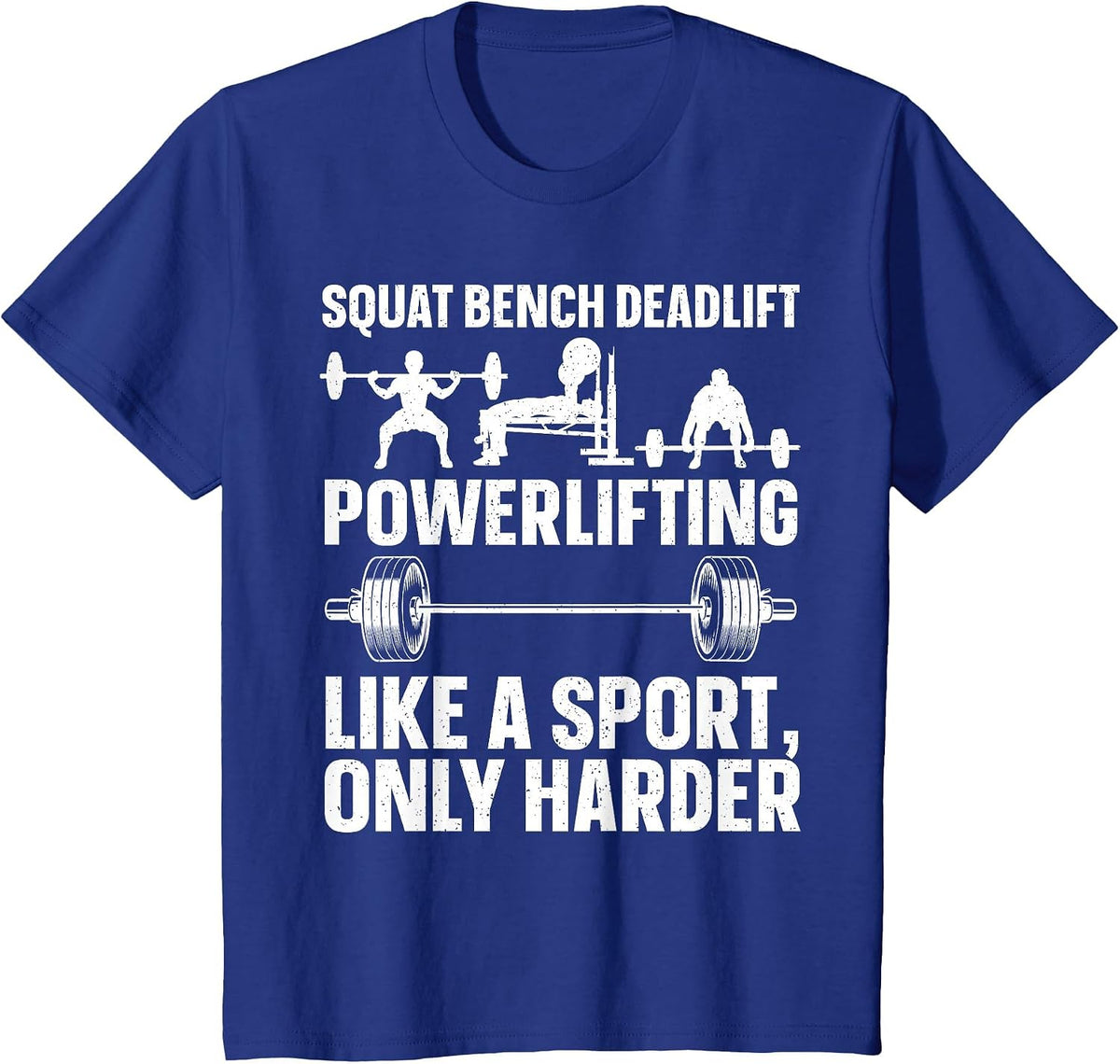 Powerlifting Design for Men Women Weightlifter Power Lifting T-Shirt - Royal Blue
