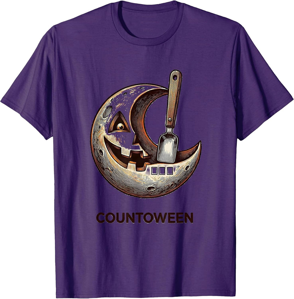 Men's Countoween Pharmacy Tech Halloween Pharmacist Crew T-Shirt - Purple