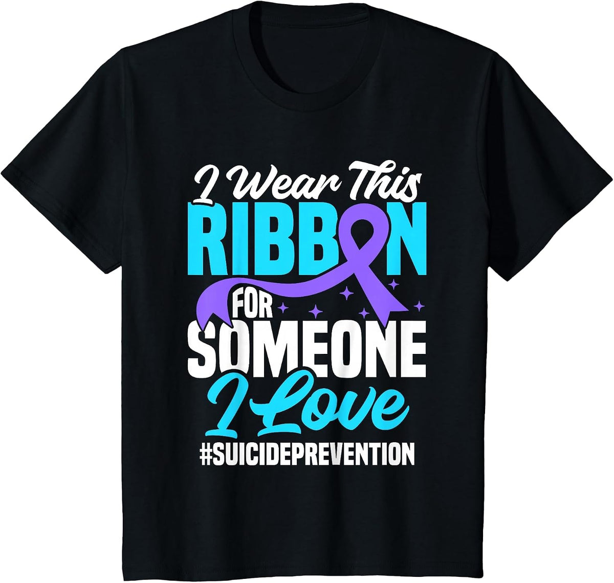 Mental Health Support Product Suicide Prevention Awareness T-Shirt - Black