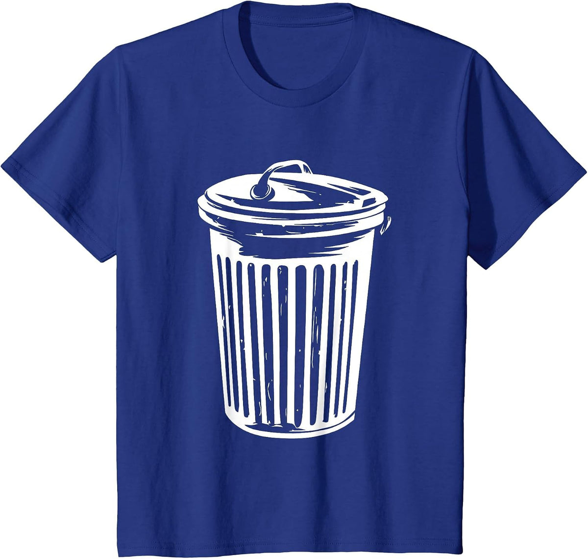 Trash Can Halloween Costume Garbage Can Trashcan Costume T-Shirt - Royal Blue