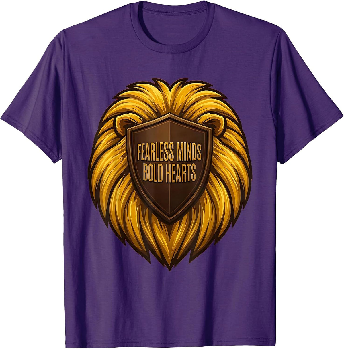 Isibindi House Fearless Minds Bold Hearts Design T-Shirt - Purple