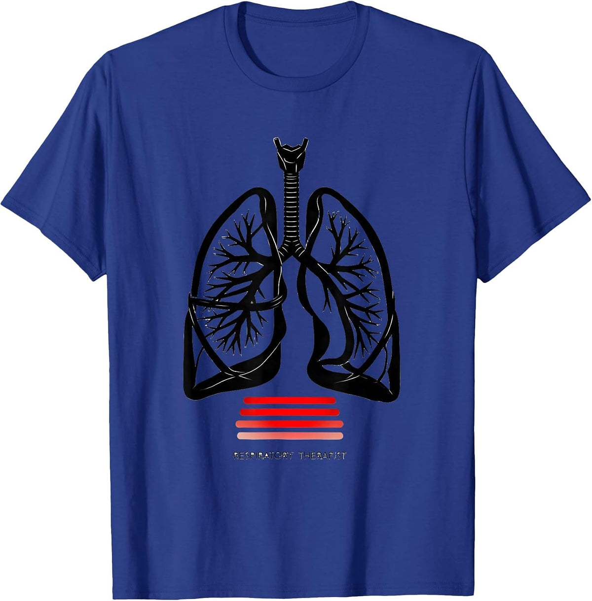 Respiratory Therapist Minimalist RT Profession Pride T-Shirt - Royal Blue