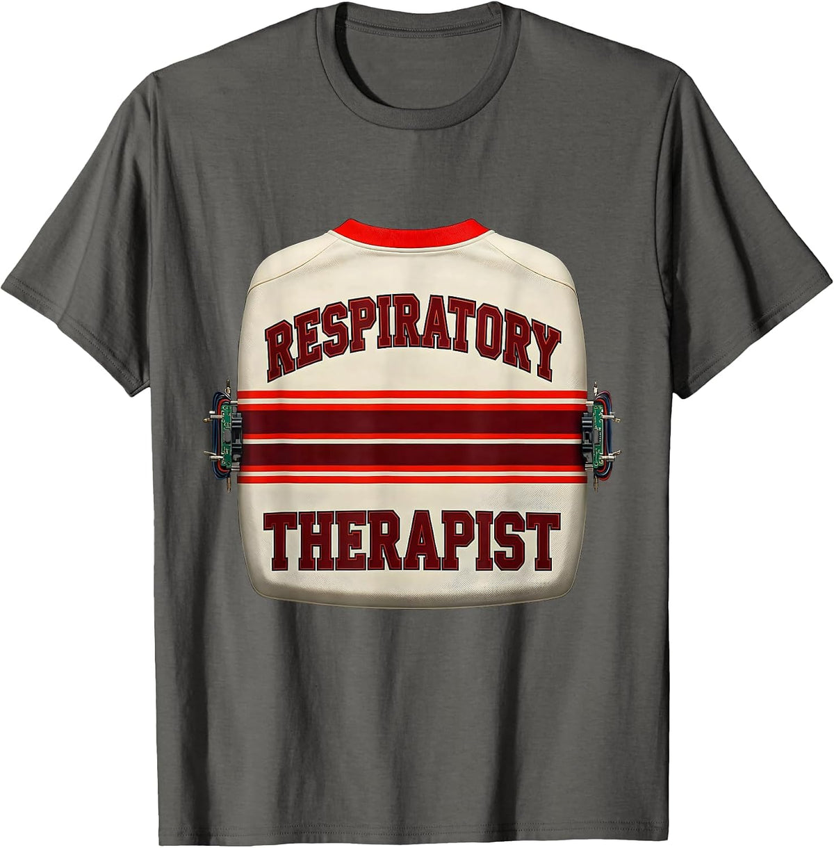 Respiratory Therapist Sports RT Profession Pride T-Shirt - Asphalt Grey