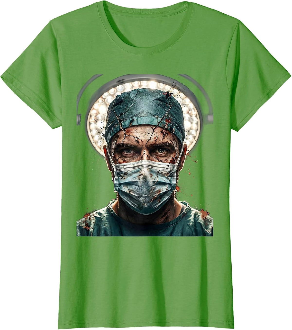Women's Surgeon Under Operating Light Emergency Graphic T-Shirt - Grass Green