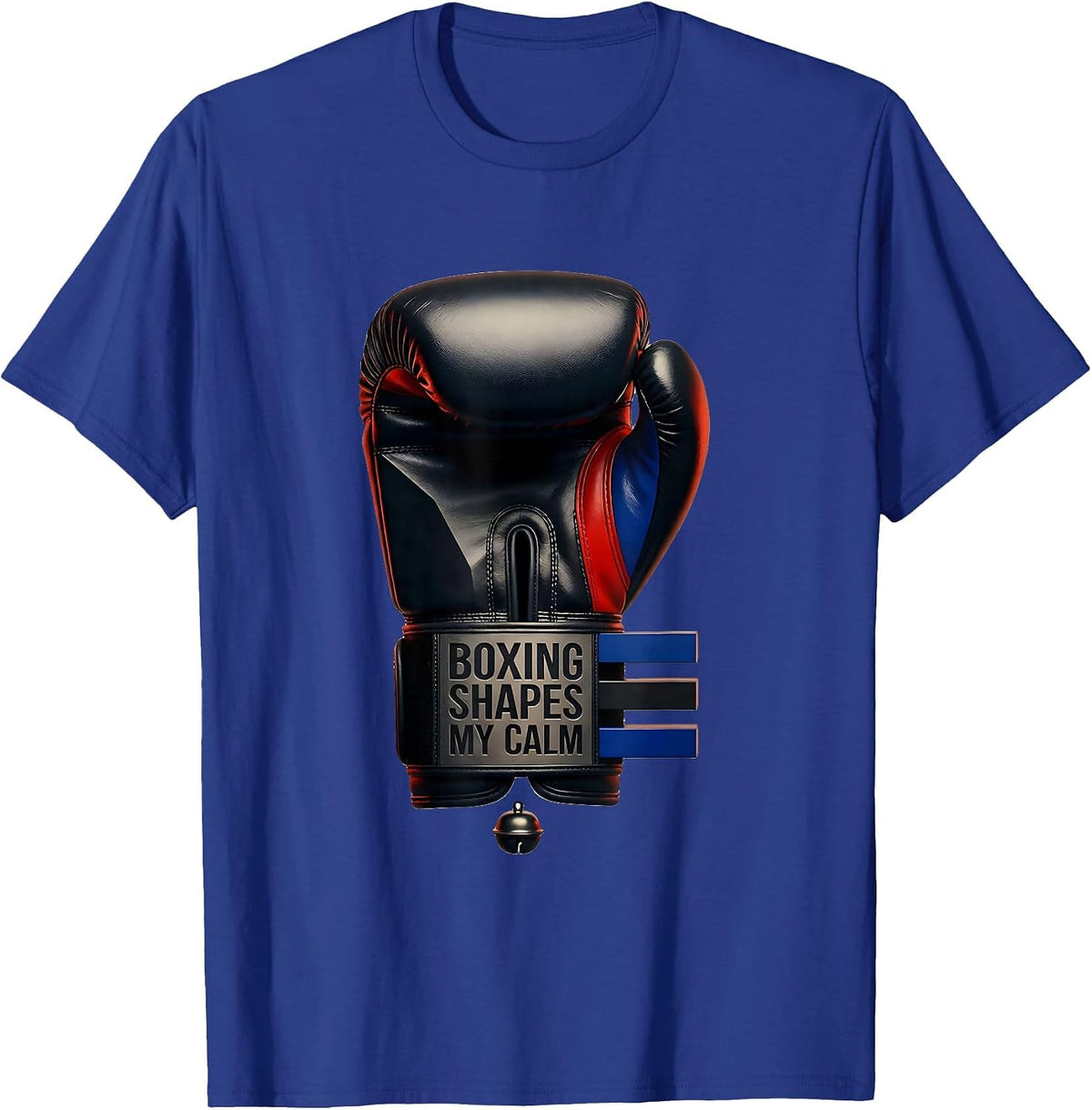 Men's Boxing Shapes My Calm Geometric Boxer Fan Gift T-Shirt - Royal Blue