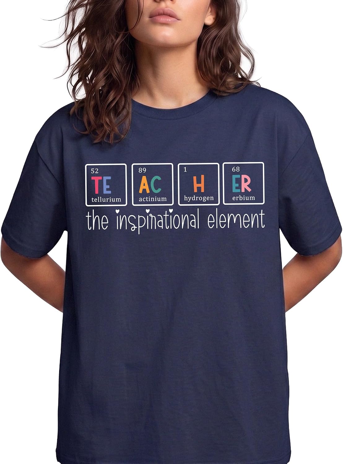 Inspirational Science Teacher Graphic Tee - Navy