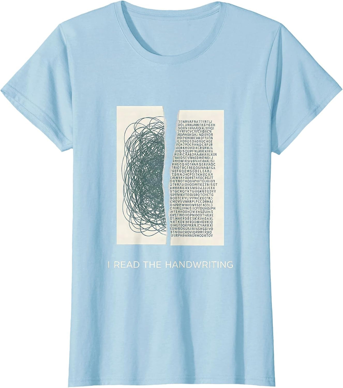 I Read The Handwriting Funny Pharmacy Tech Pharmacist T-Shirt - Baby Blue