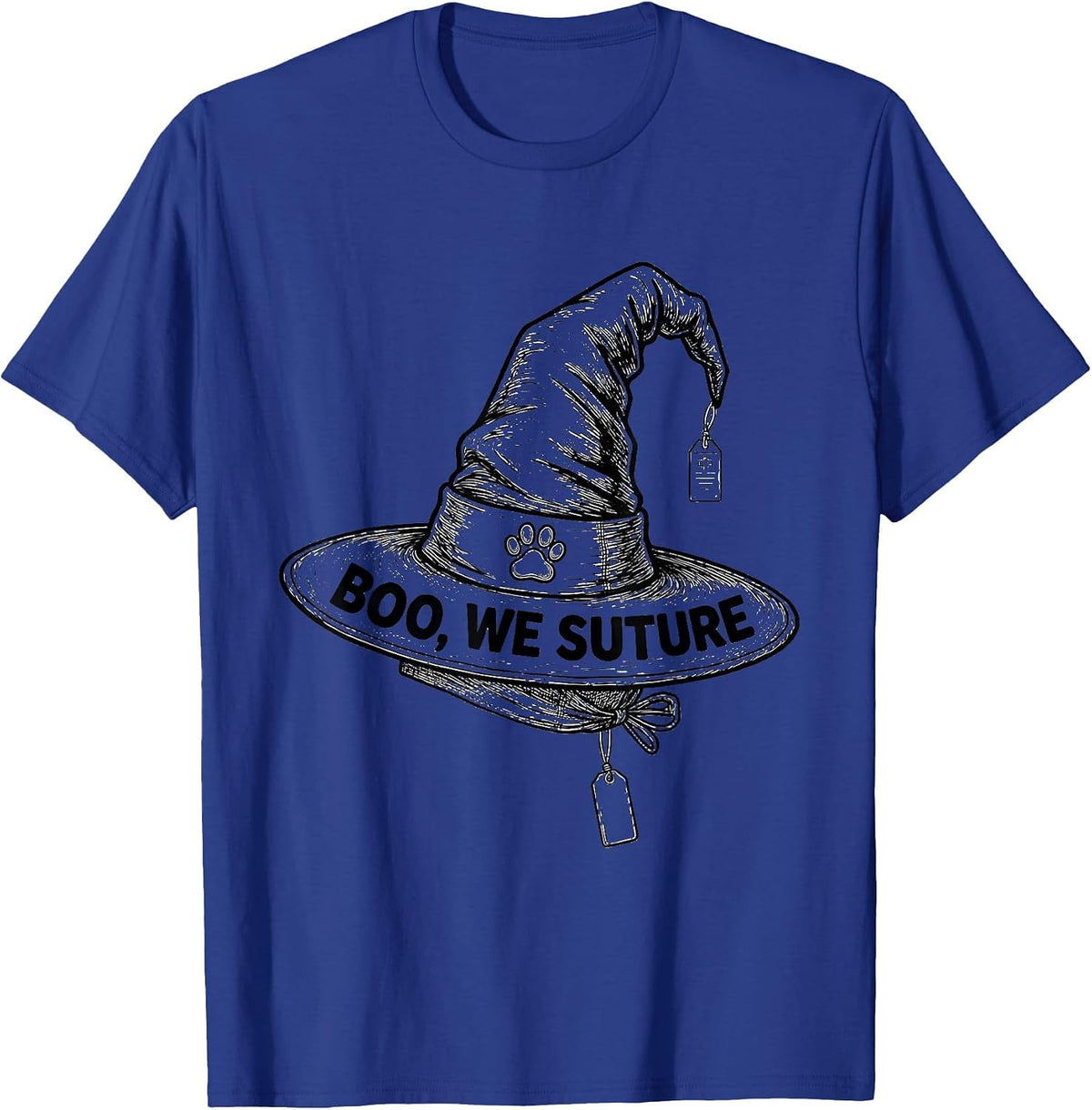 Men's Boo We Suture Funny Vet Tech Halloween Veterinary Crew T-Shirt - Royal Blue