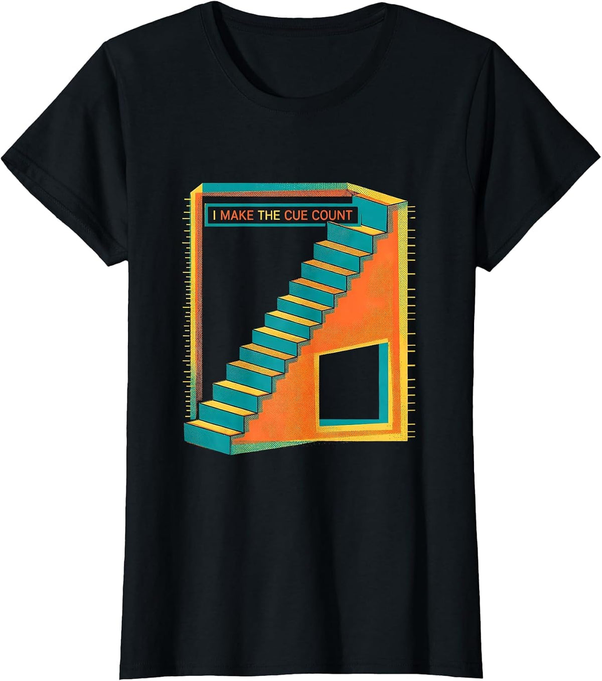 I Make The Cue Count Risograph SPED Teacher Special T-Shirt - Black