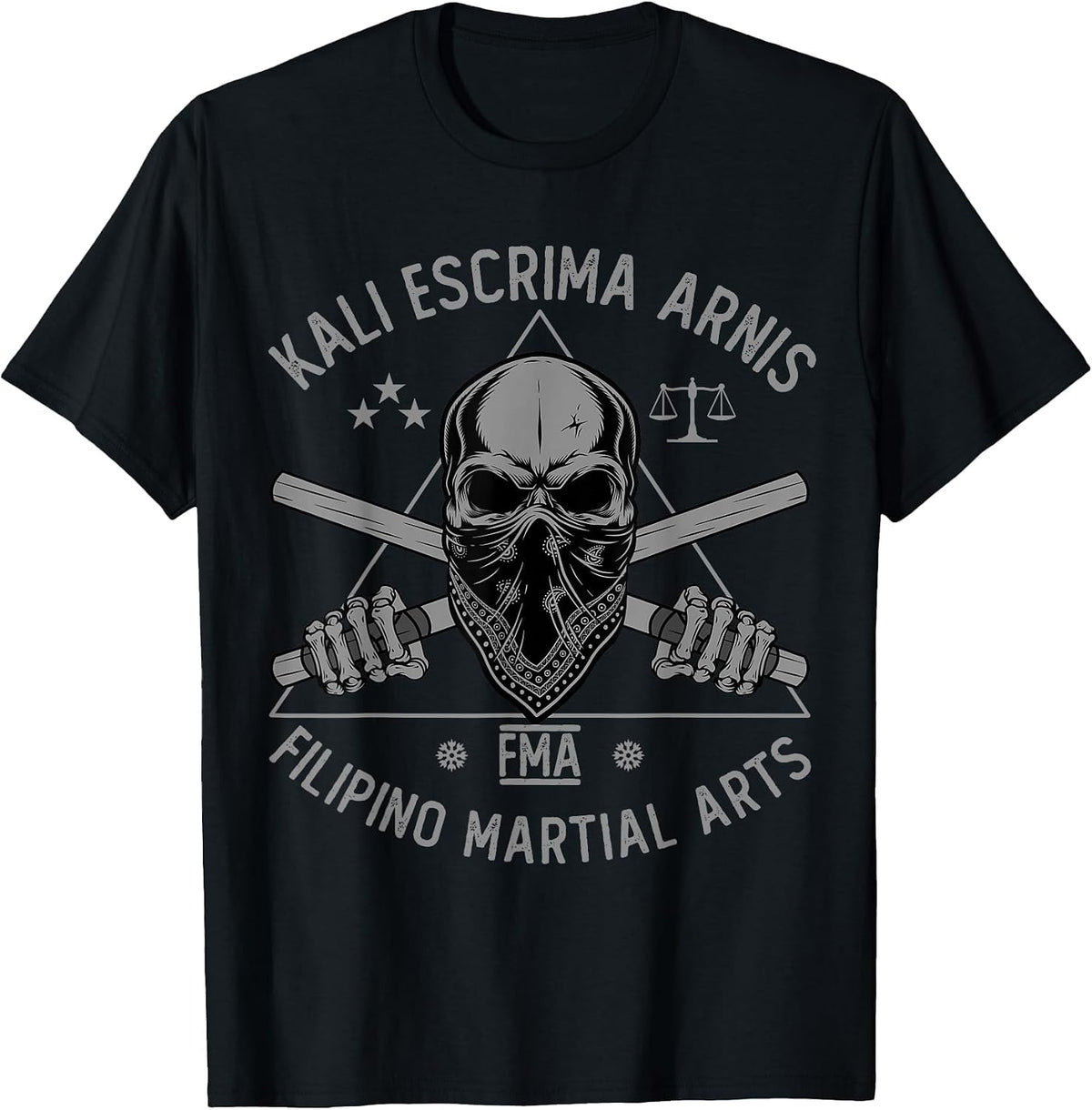 Kali Escrima Arnis FMA Filipino Martial Arts Martial Arts T-Shirt - Black
