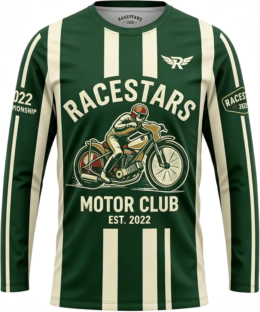 Men's MTB Jersey Long Sleeve Dirt Bike Motocross Cycling Racewear - Rs0281
