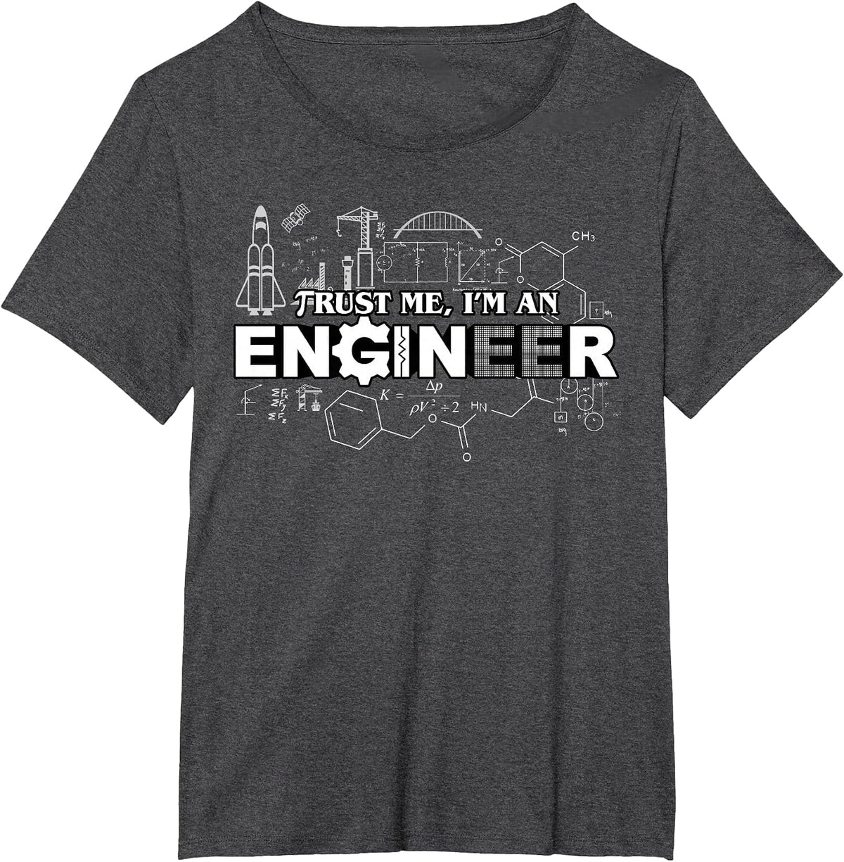Trust Me I'm an Engineer T-Shirt T-Shirt - Dark Heather Grey