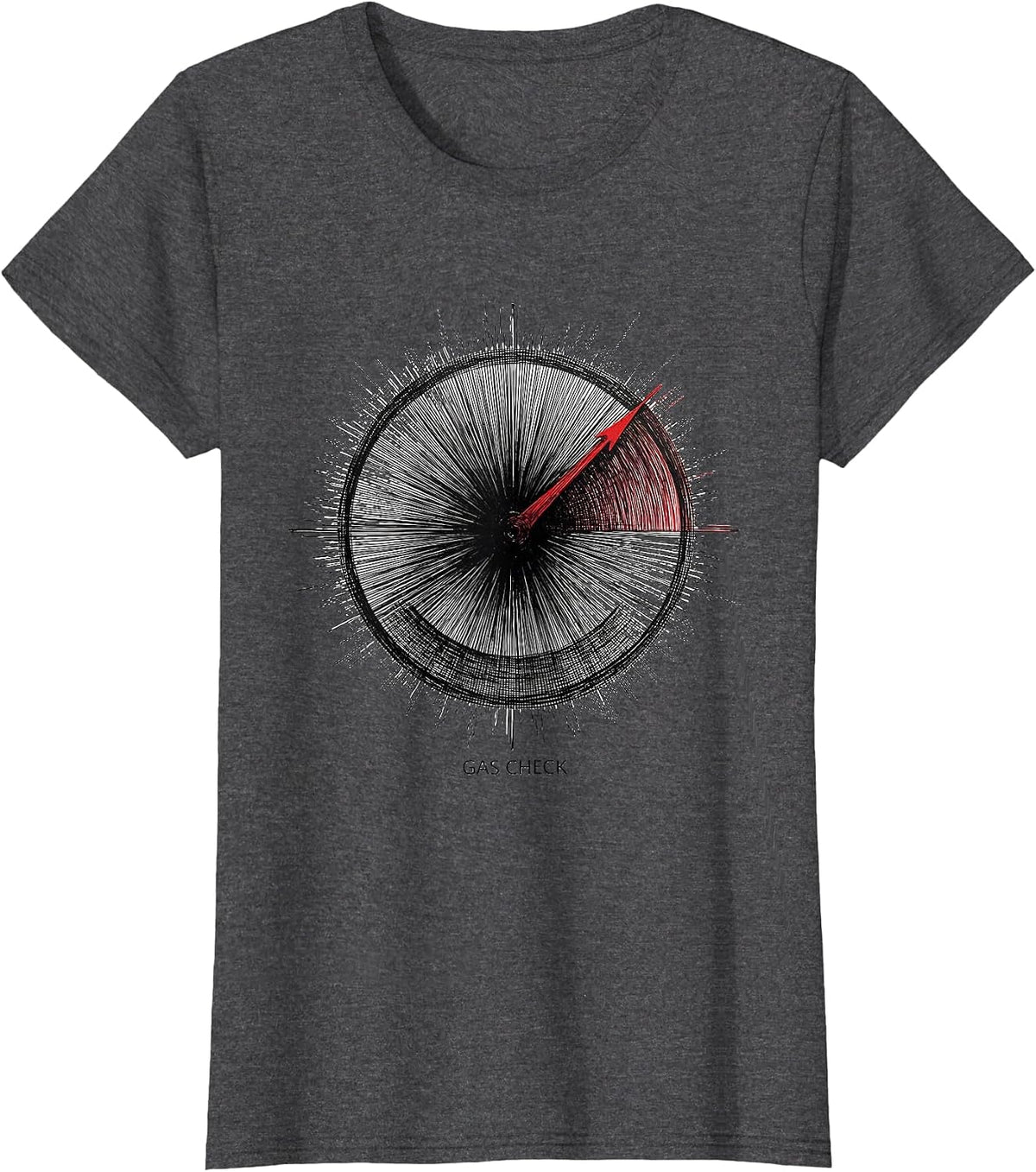 Women's Gas Check Respiratory Therapist RT Professional Pride T-Shirt - Dark Heather Grey