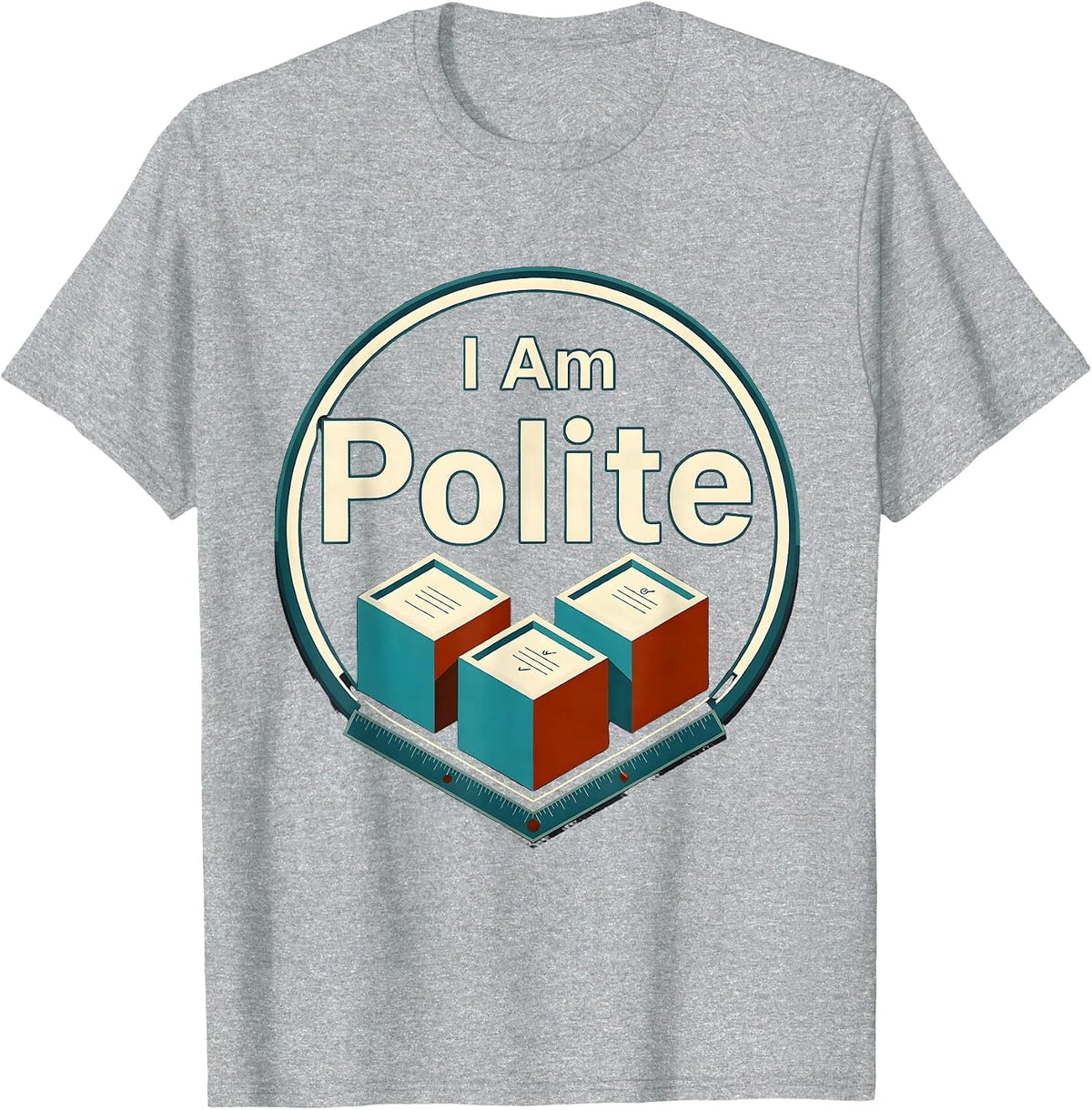Men's I Am PoLiTe Funny Chemistry Teacher Science Humor T-Shirt - Heather Grey