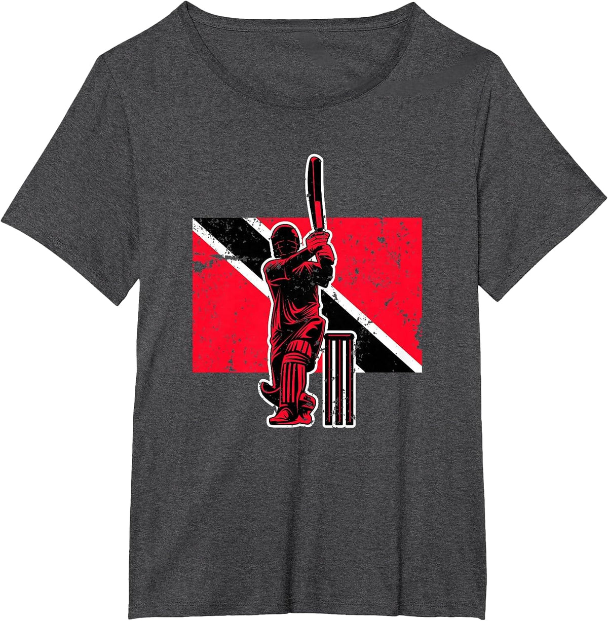 Trinidad and Tobago Cricket T-Shirt - Dark Heather Grey