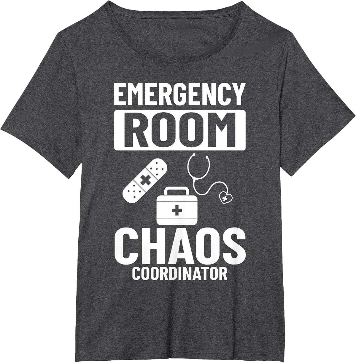 Emergency Room Technician ER Nurse Hospital Department T-Shirt - Dark Heather Grey