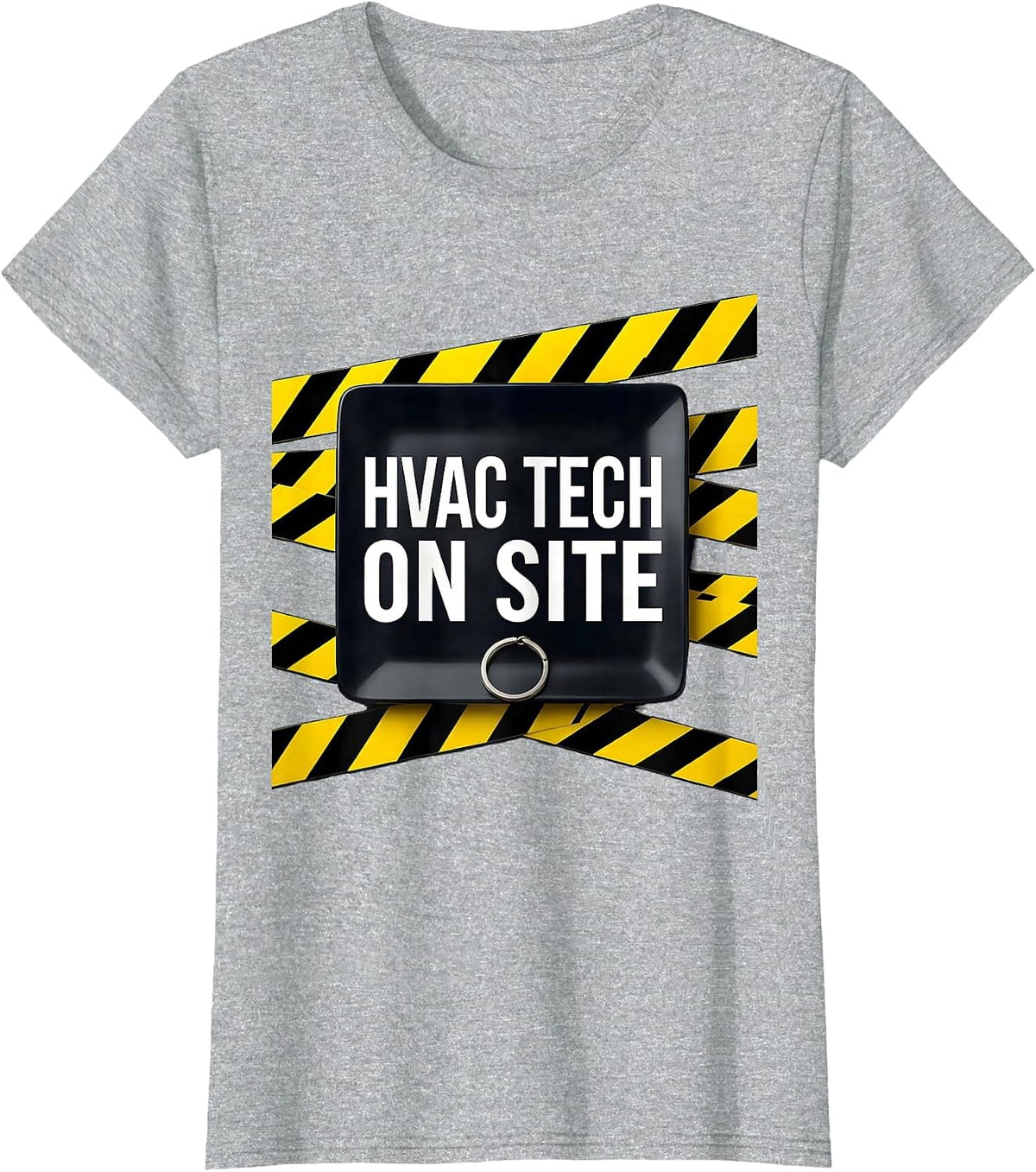 HVAC Tech On Site Funny Maintenance Technician Work Humor T-Shirt - Heather Grey