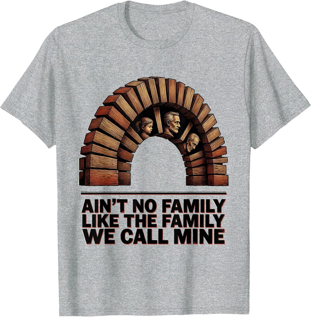 Men's Ain't No Family Like The Family We Call Mine Family Reunion T-Shirt - Heather Grey