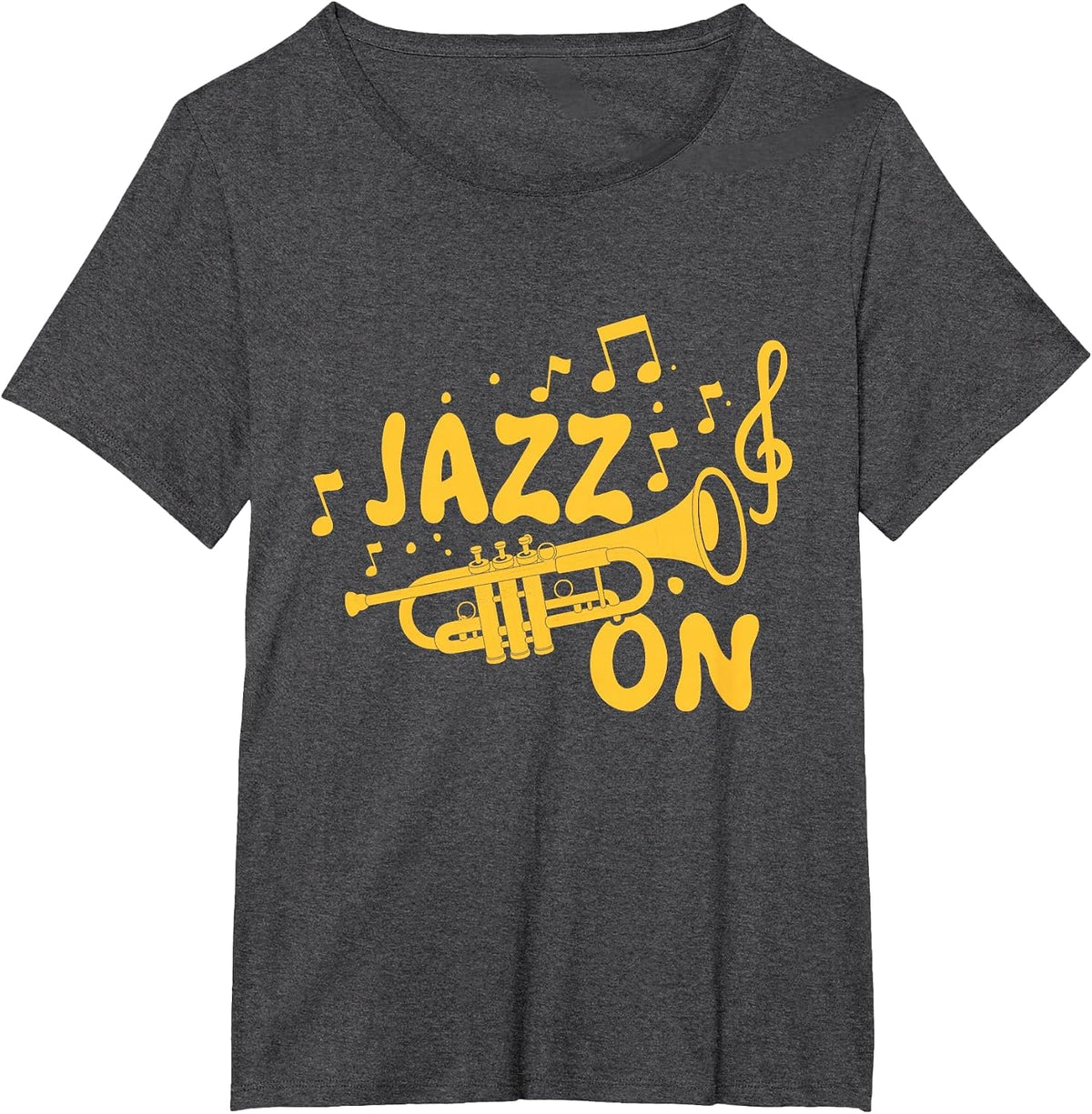 Jazz On - Trumpet Lover Trumpeter Marching Band T-Shirt - Dark Heather Grey