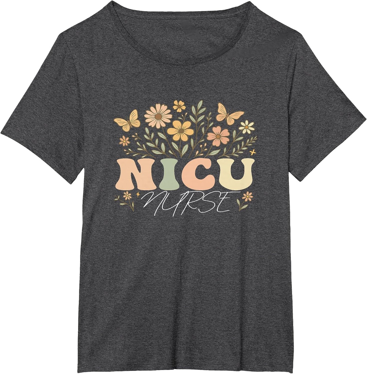 NICU Nurse Neonatal Intensive Care Unit Nurse Day & Week T-Shirt - Dark Heather Grey