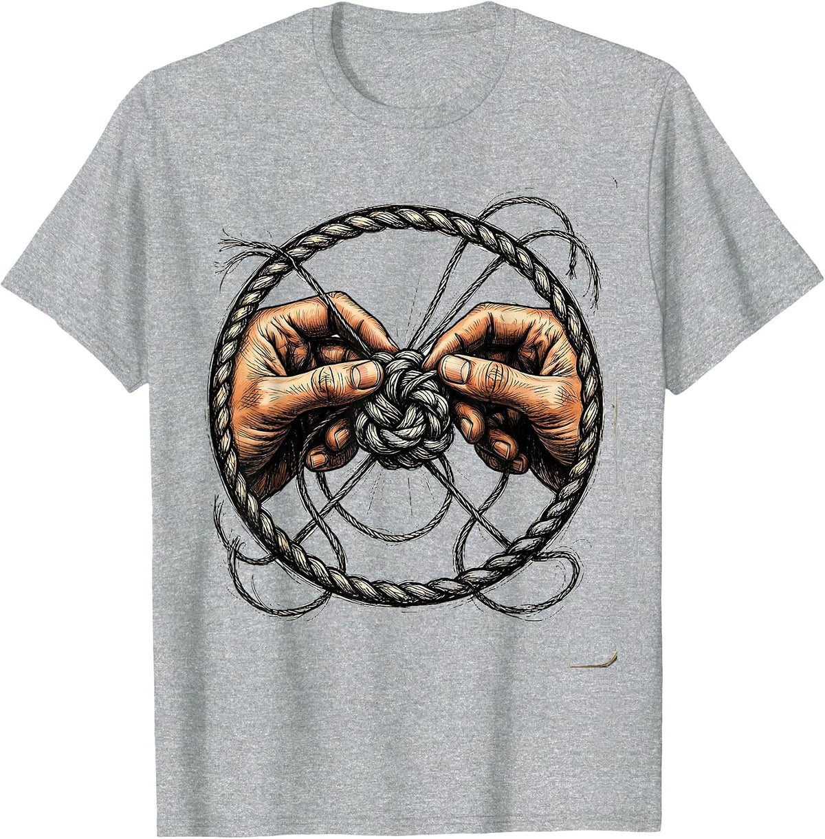 Men's Paraprofessional Friendship Bracelet Illustration T-Shirt - Heather Grey