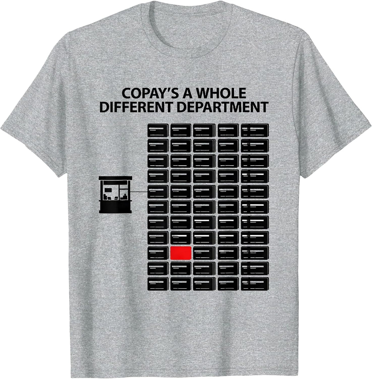 Men's Copay's A Whole Different Department Funny Pharmacy Tech T-Shirt - Heather Grey