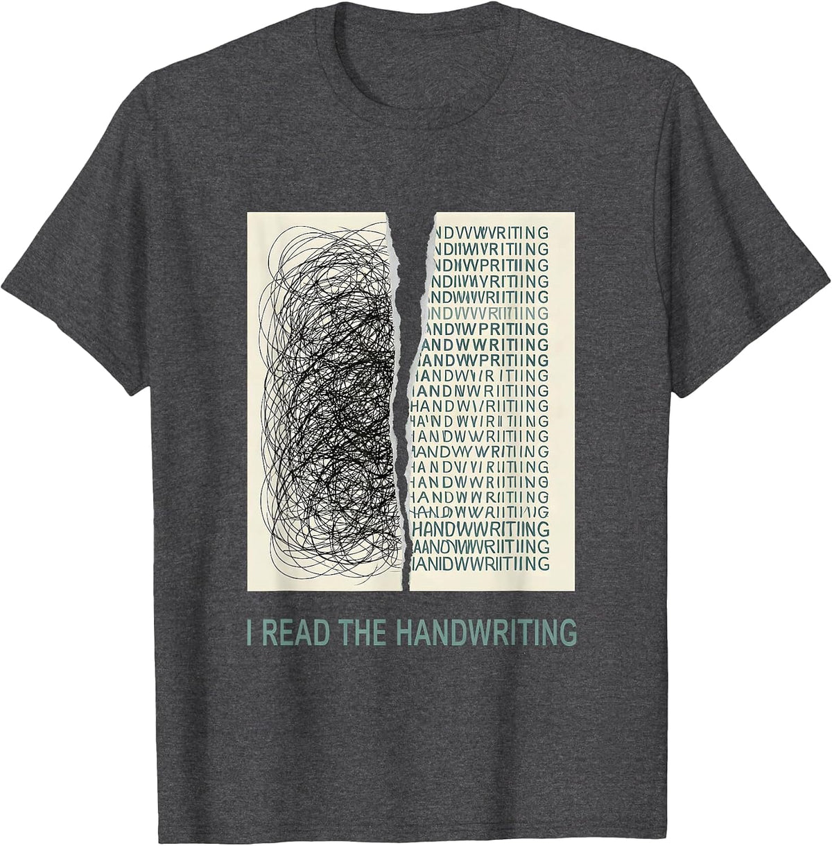 Men's I Read The Handwriting Funny Pharmacy Tech Pharmacist T-Shirt - Dark Heather Grey