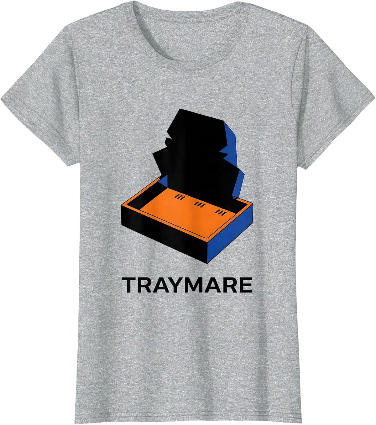 Women's Traymare Geometric Pharmacy Halloween Pharmacist Tech Crew T-Shirt - Heather Grey