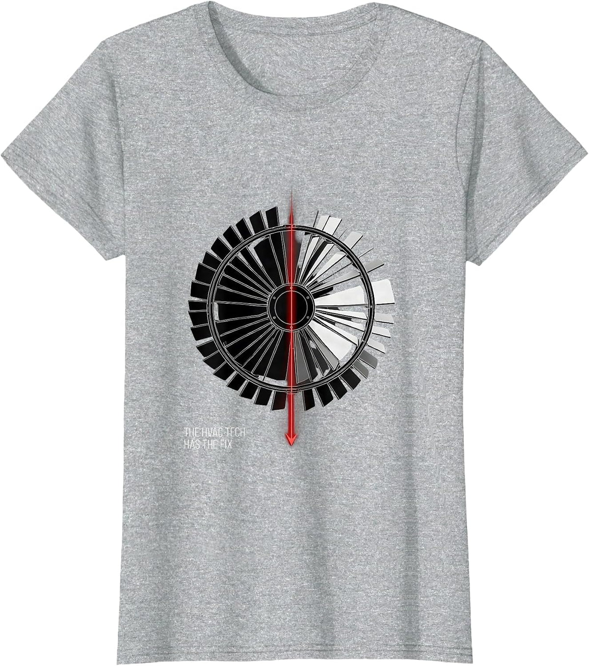 The HVAC Tech Has The Fix Funny HVAC Technician Gift T-Shirt - Heather Grey